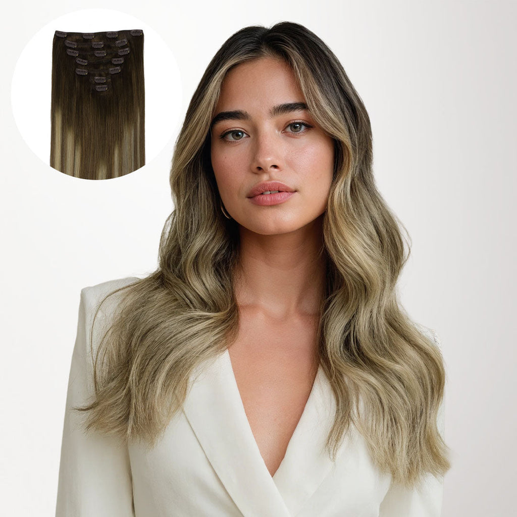 Bleach Blonde Balayage (3/8/613) Classic Clip-Ins [Clearance]