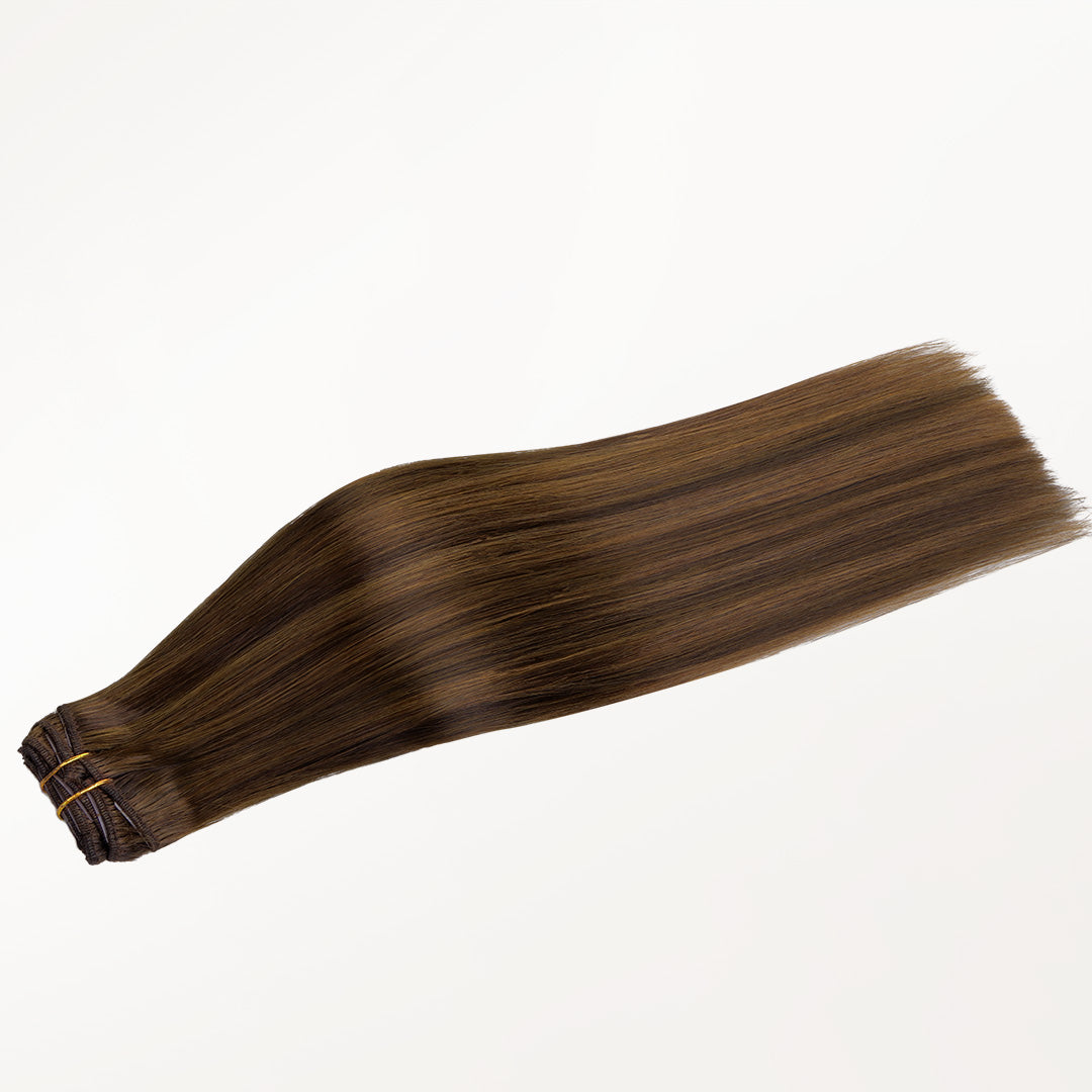 Brown Sugar Swirl Highlights (2C/4E/6C) Classic Clip-Ins (120g-150g)