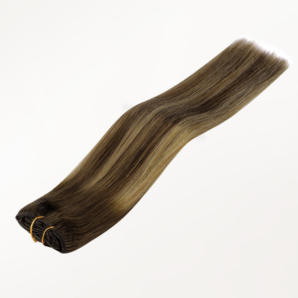 Caramel Blonde Balayage (4/27/4) Classic Clip-Ins (120g-150g)