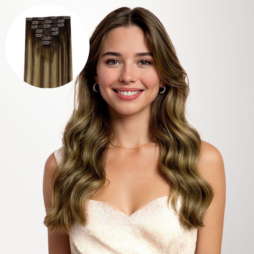 Caramel Blonde Balayage (4/27/4) Classic Clip-Ins [Clearance]