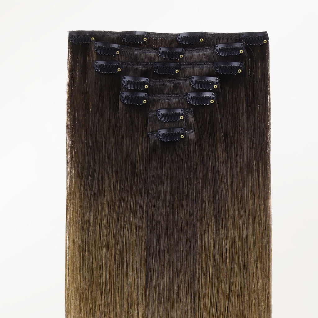 Chocolate Dip Color Melt (1D/2C/4E) Classic Clip-Ins (120g) [Clearance]