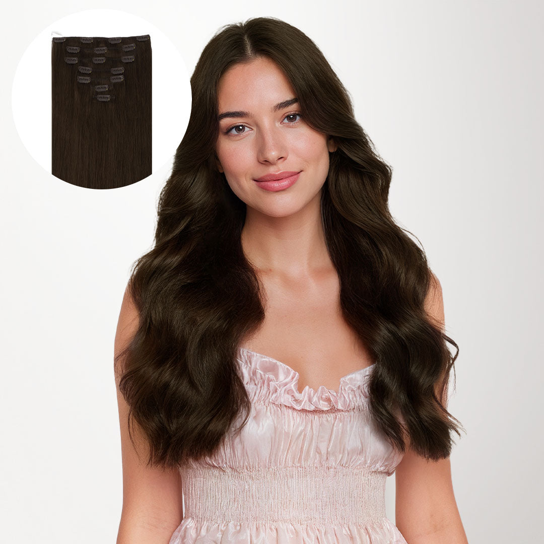 Chocolate Brown (4A) Classic Clip-Ins (120g-150g)