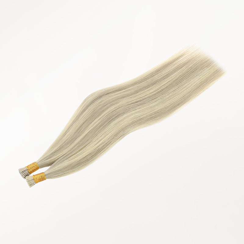 Ash Blonde Highlights (17A/60A) I-Tip Hair Extensions 50g [clearance]