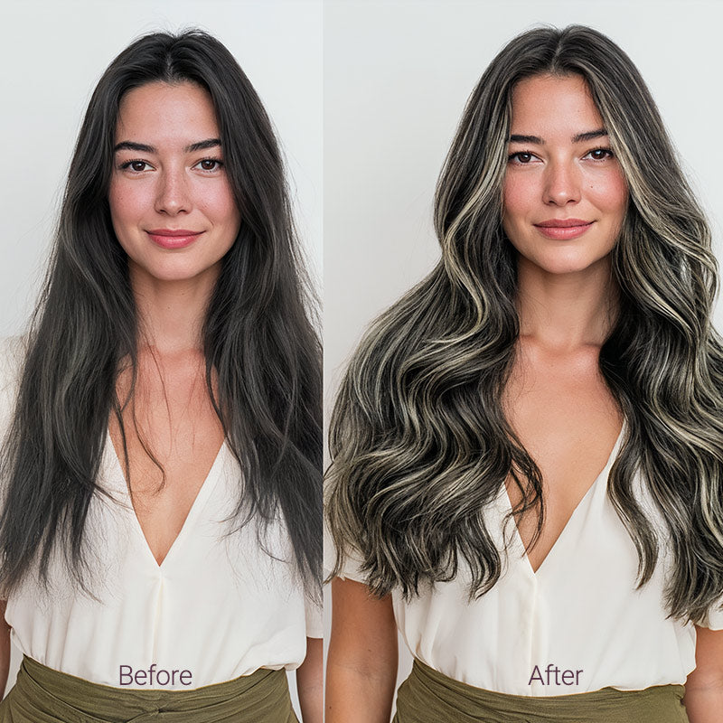 Black to Light Blonde Balayage (1B/19/1B) Tape-Ins 50g