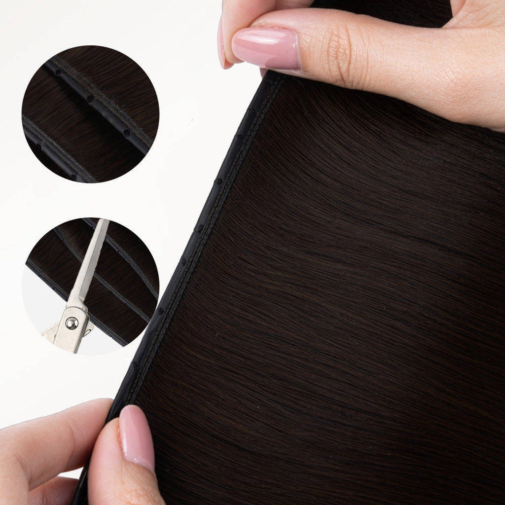 Dark Brown (2) Butterfly Weft Hair Extensions (100g-160g)