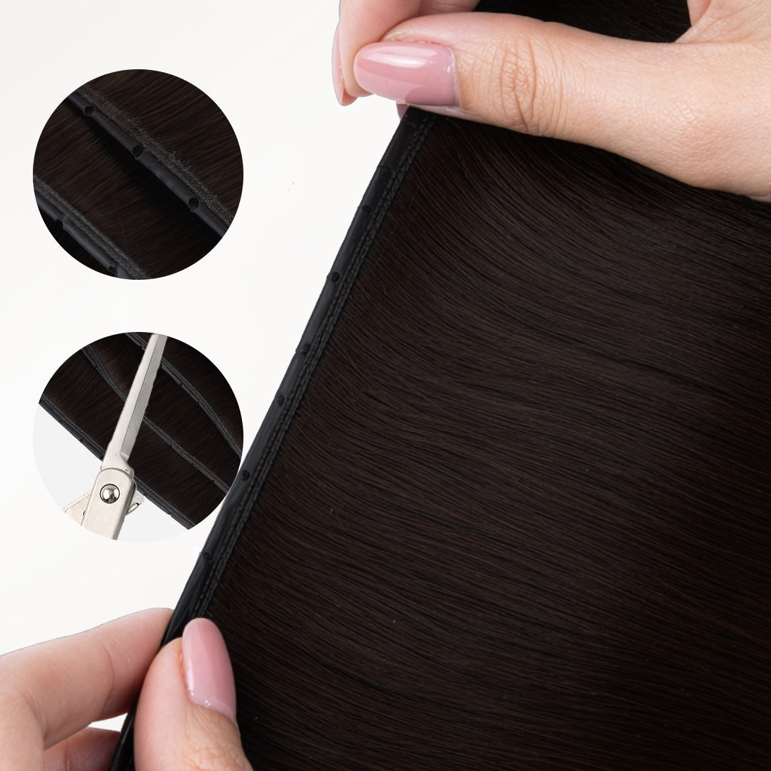 Dark Brown (2) Butterfly Weft Hair Extensions (100g-160g)