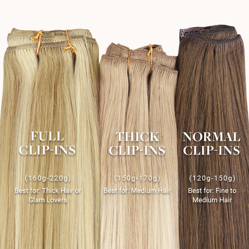 Ash Blonde Highlights (17A/60A) Full Classic Clip-Ins (160g-220g)