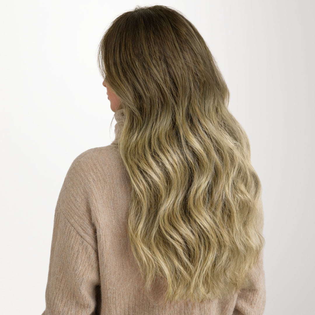 Bleach Blonde Balayage (3/8/613) Butterfly Weft Hair Extensions (100g-160g)