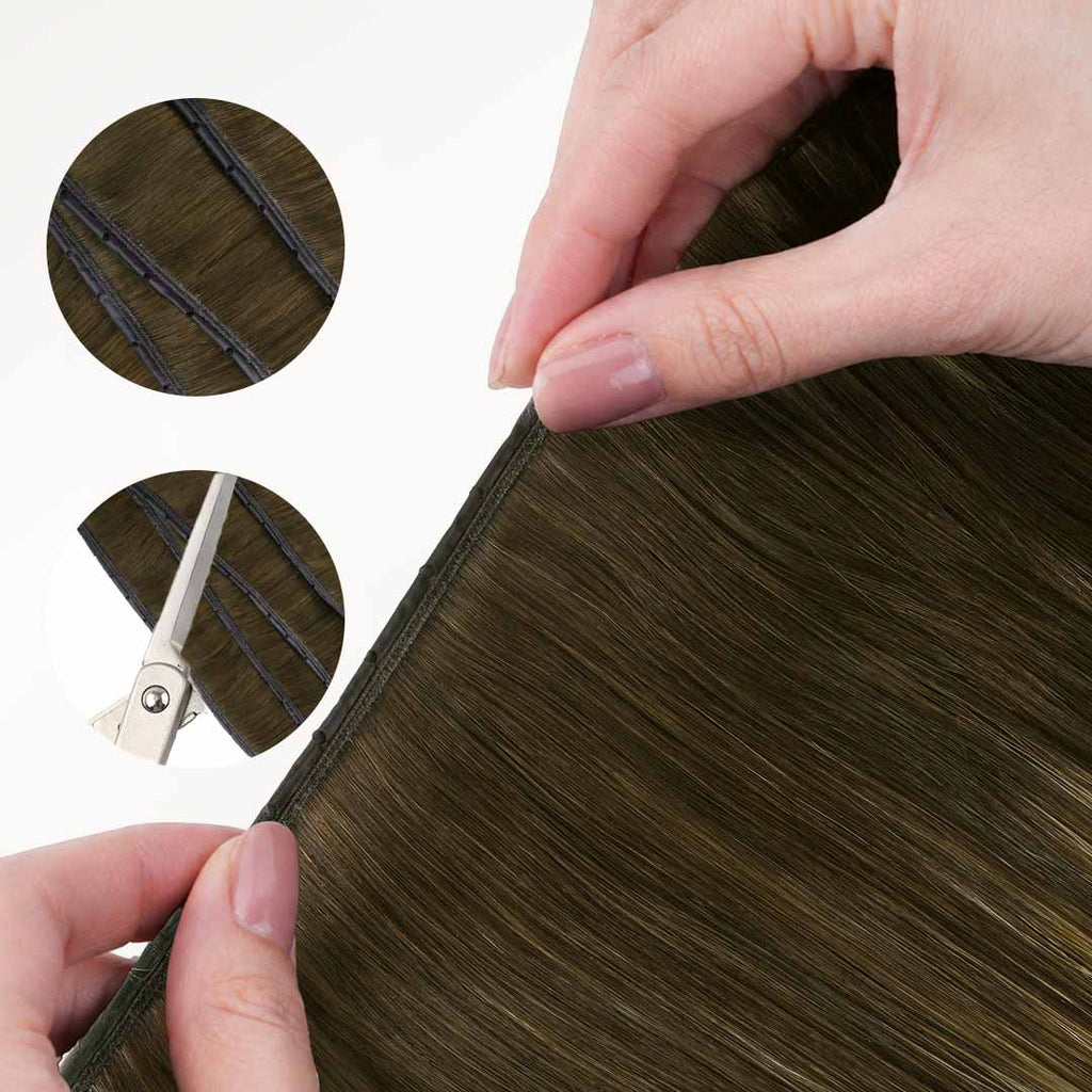 Bleach Blonde Balayage (3/8/613) Butterfly Weft Hair Extensions (100g-160g)