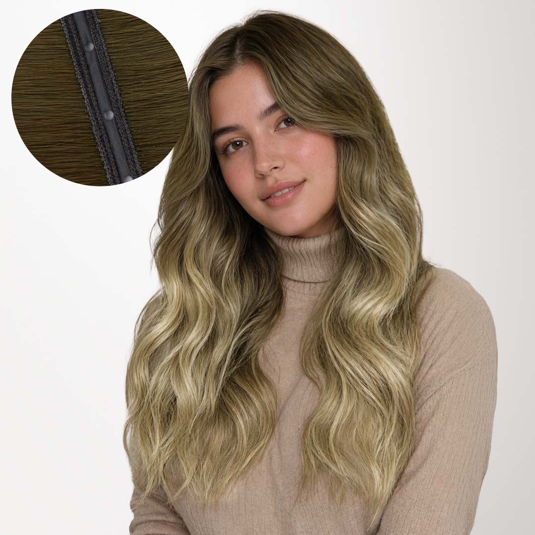 Bleach Blonde Balayage (3/8/613) Butterfly Weft Hair Extensions (100g-160g)