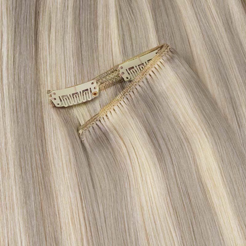 Ash Blonde Highlights (17A/60A) Full Classic Clip-Ins (160g-220g)