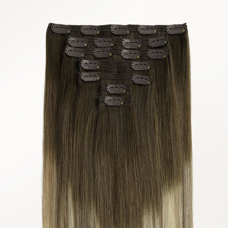 Bleach Blonde Balayage (3/8/613) Full Classic Clip-Ins (160g-220g)