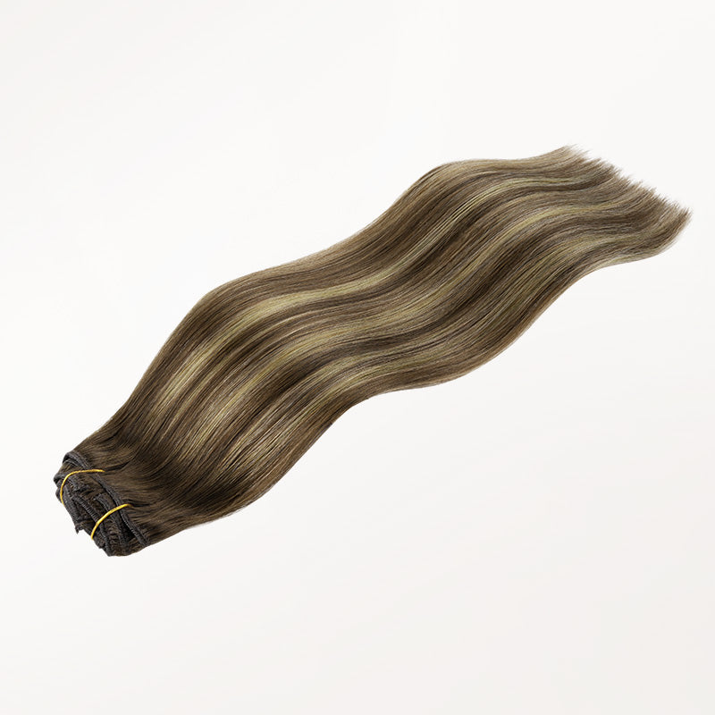 Caramel Blonde Balayage (4/27/4) Full Classic Clip-Ins (160g-220g)