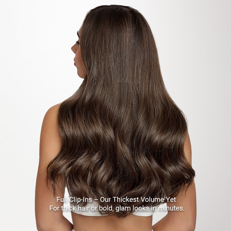 Chocolate Brown (4A) Full Classic Clip-Ins (160g-220g)