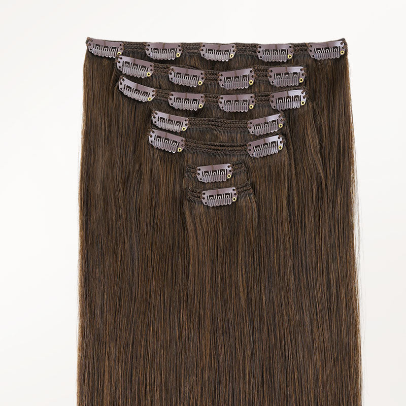Chocolate Brown (4A) Full Classic Clip-Ins (160g-220g)