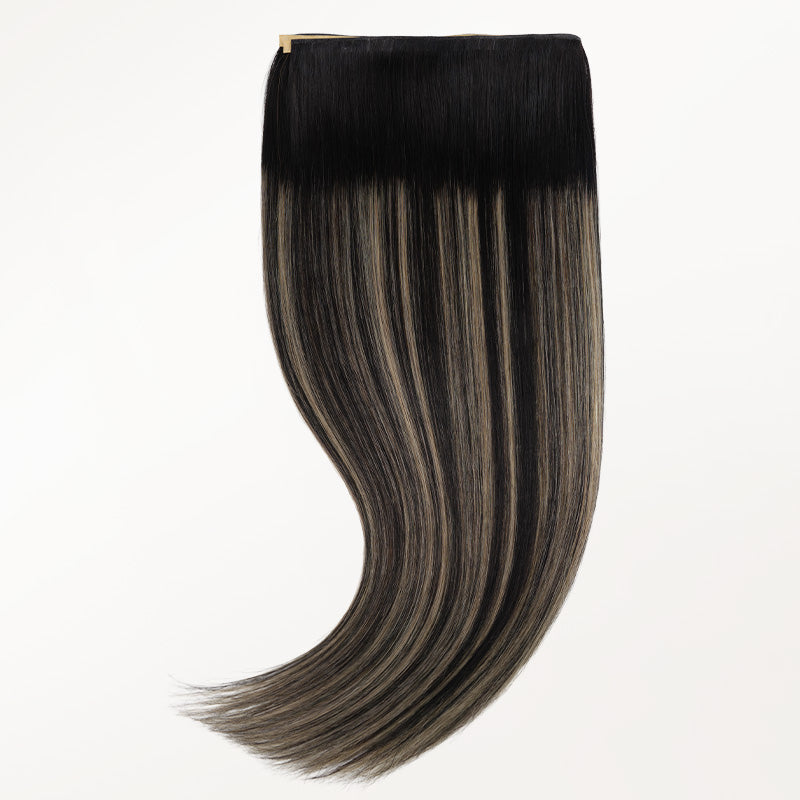 Black to Light Blonde Balayage (1B/19/1B) Genius Tape Weft Hair Extensions 50-60g