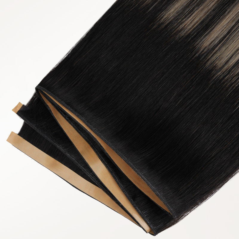 Black to Light Blonde Balayage (1B/19/1B) Genius Tape Weft Hair Extensions 50-60g