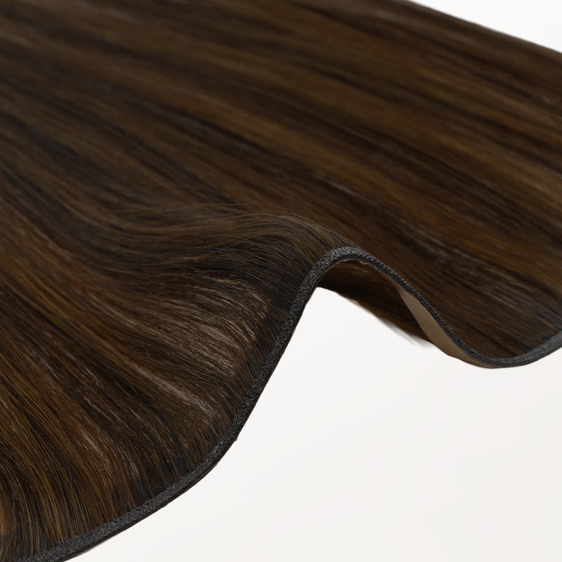 Brown Sugar Swirl Highlights (2C/4E/6C) Genius Tape Weft Hair Extensions 50-60g