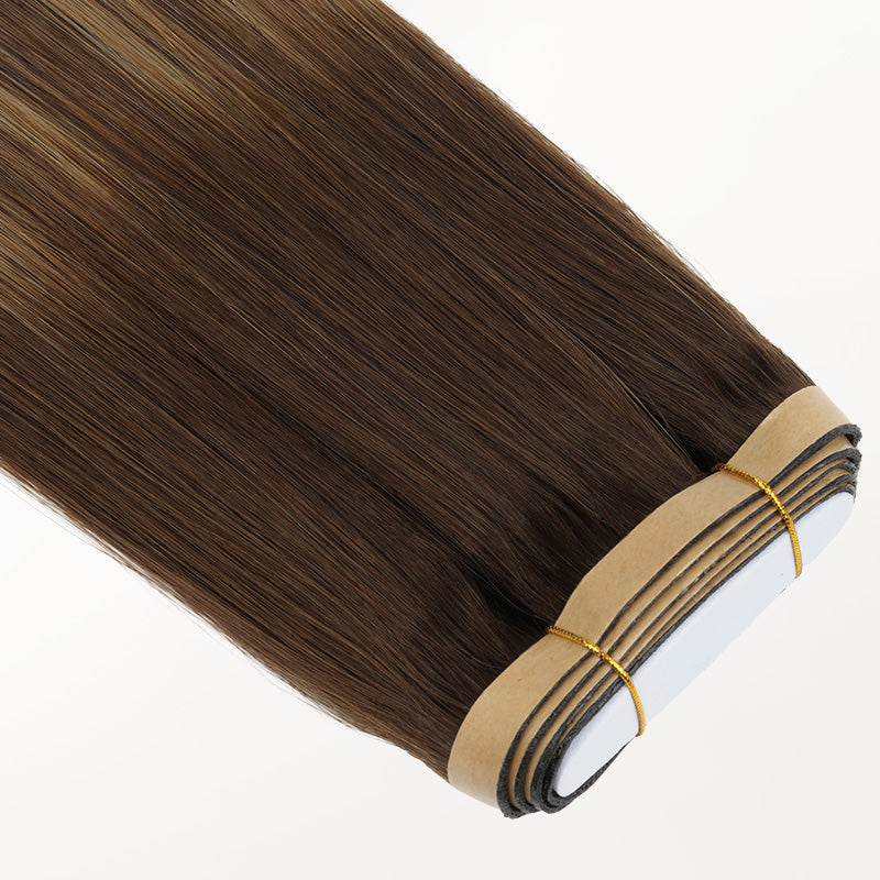 Caramel Blonde Balayage (4/27/4) Genius Tape Weft Hair Extensions 50-60g