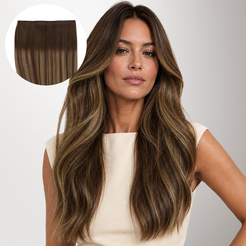 Caramel Blonde Balayage (4/27/4) Genius Tape Weft Hair Extensions 50-60g