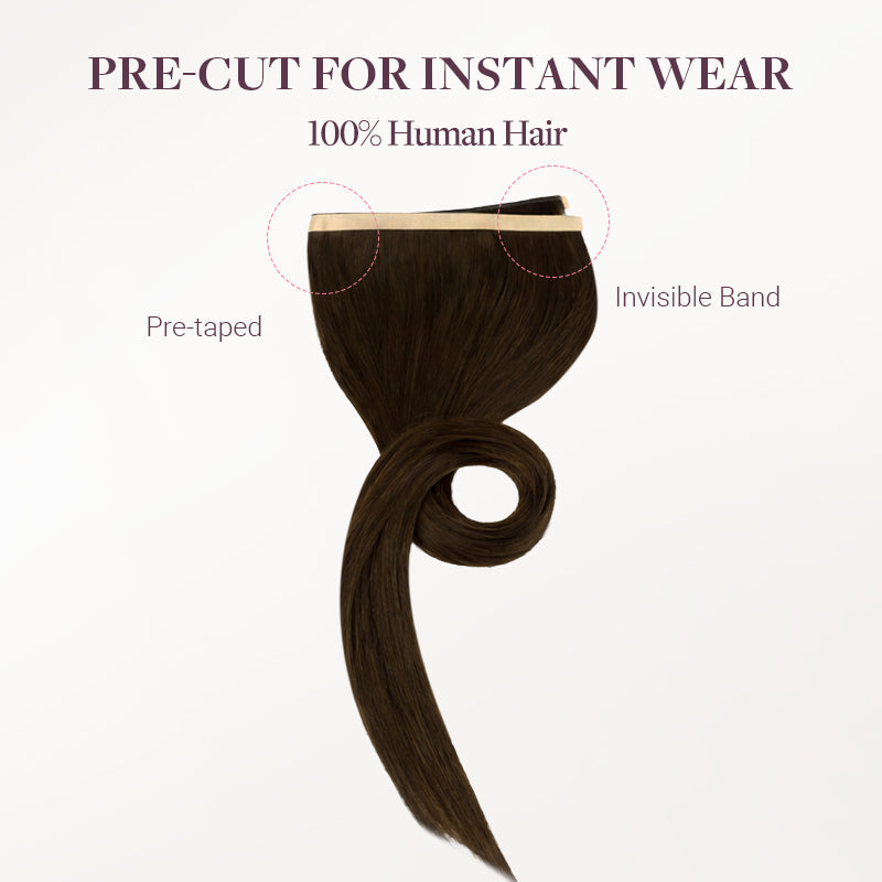 Chocolate Brown (4A) Genius Tape Weft Hair Extensions 50-80g [clearance]