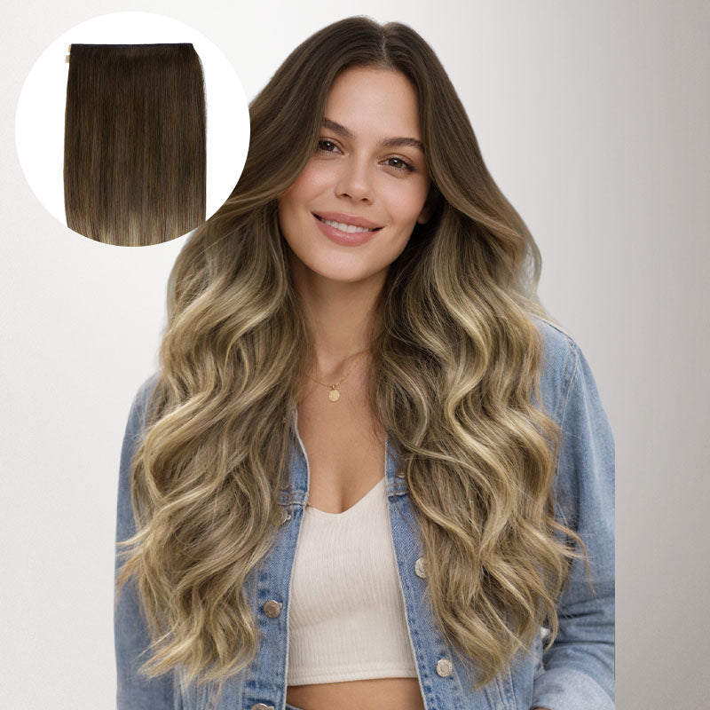 Bleach Blonde Balayage (3/8/613) Genius Tape Weft Hair Extensions 50-80g [clearance]