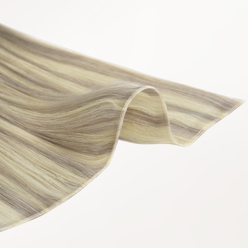 Ash Blonde Highlights (17A/60A) Genius Tape Weft Hair Extensions 50-80g