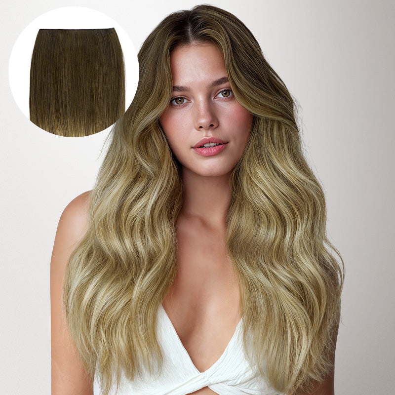 Bleach Blonde Balayage (3/8/613) Genius Tape Weft Hair Extensions 50-80g