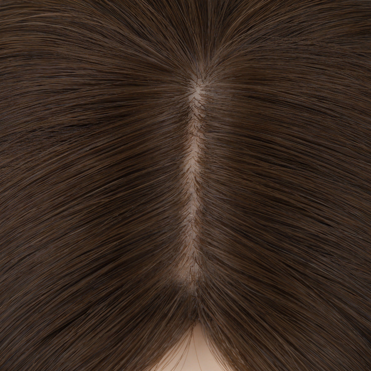 Chocolate Brown (4A) Human Hair Topper 150% Density
