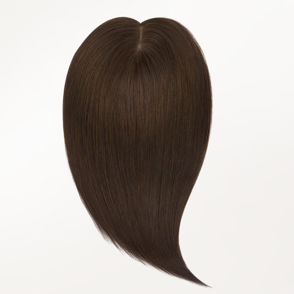Chocolate Brown (4A) Human Hair Topper 150% Density