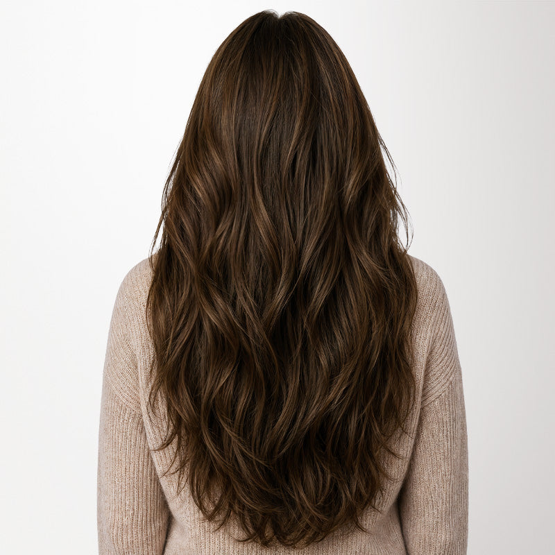 Brown Sugar Swirl Highlights (2C/4E/6C) I-Tip Hair Extensions 50g