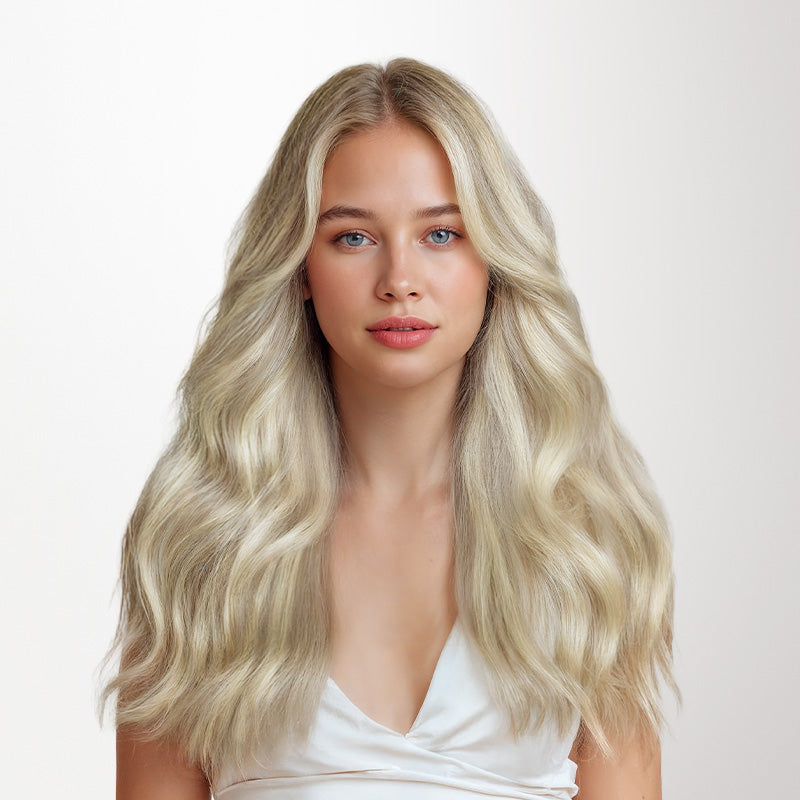 Ash Blonde Highlights (17A/60A) Invisi Edge Seamless Clip-Ins (130g-170g)