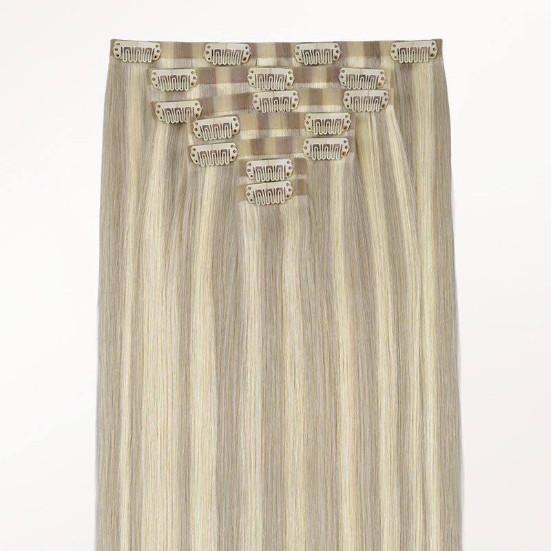 Ash Blonde Highlights (17A/60A) Invisi Edge Seamless Clip-Ins (130g-170g)