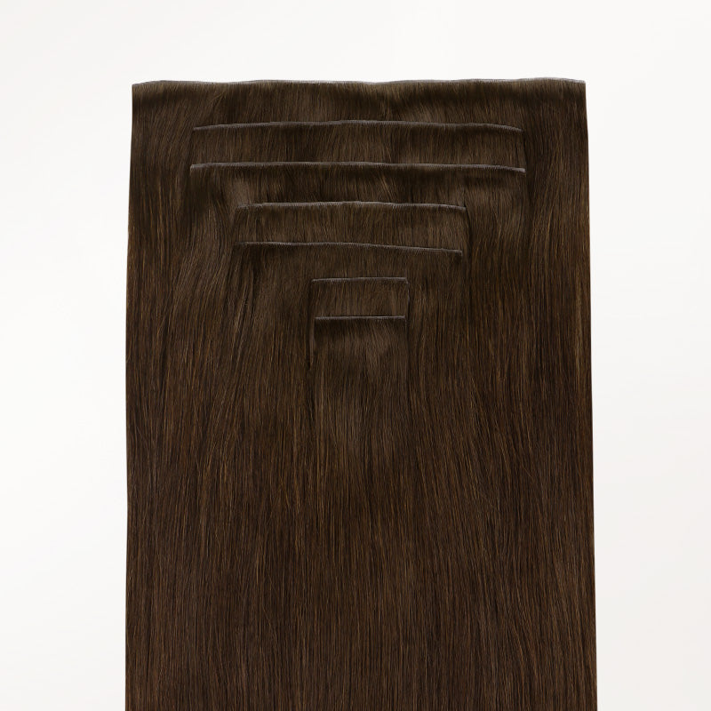 Chocolate Brown (4A) Invisi Edge Seamless Clip-Ins (130g-170g)