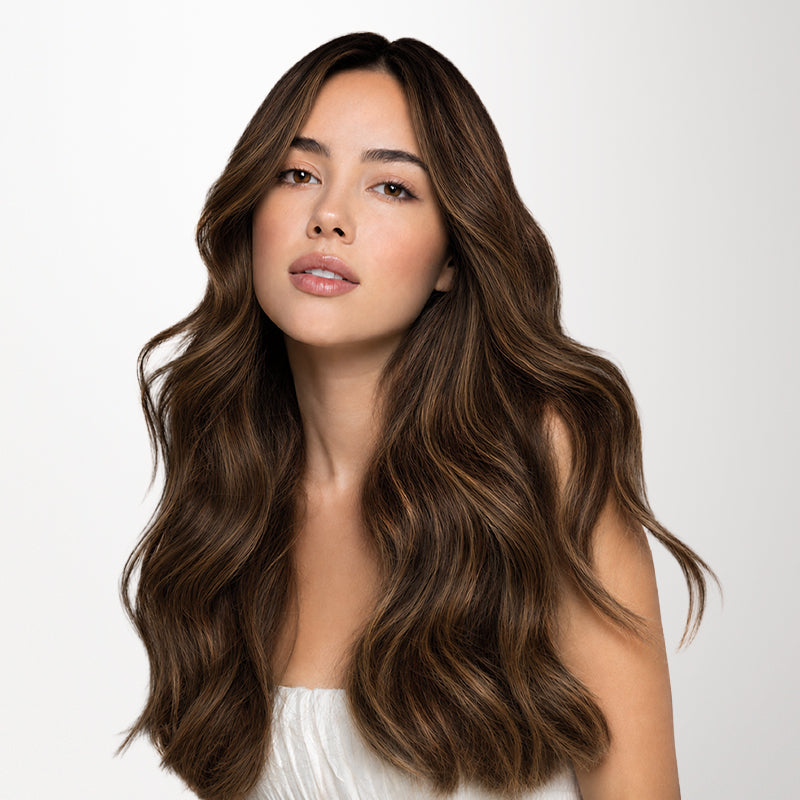 Brown Sugar Swirl Highlights (2C/4E/6C) Invisi Edge Seamless Clip-Ins (130g-170g)