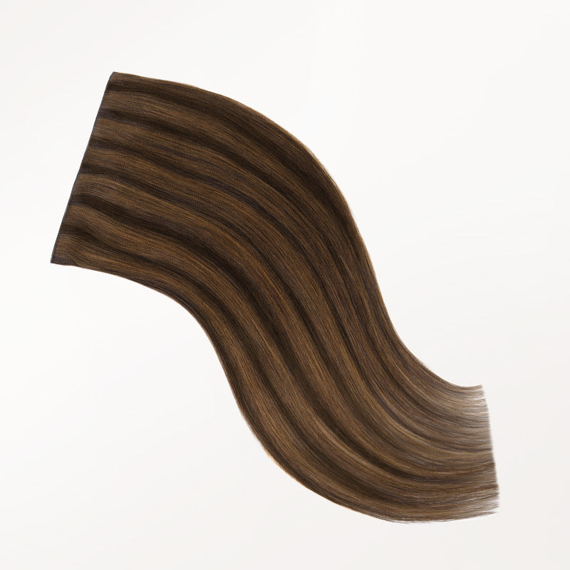 Brown Sugar Swirl Highlights (2C/4E/6C) Invisi Edge Seamless Clip-Ins (130g-170g)