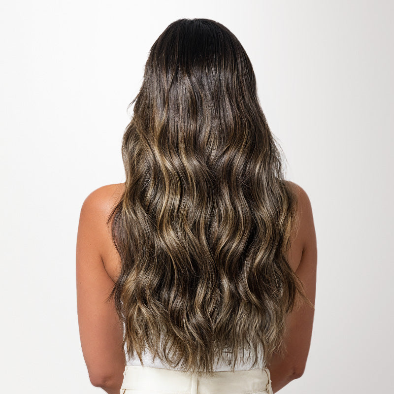 Caramel Blonde Balayage (4/27/4) Invisi Edge Seamless Clip-Ins (130g-170g)