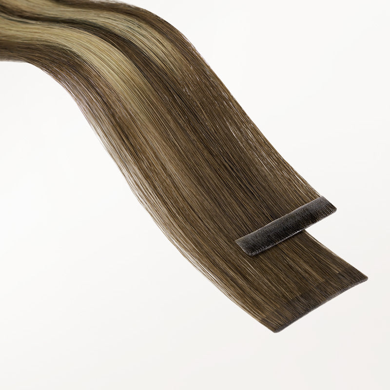 Caramel Blonde Balayage (4/27/4) Invisi Edge Tape-Ins 50g