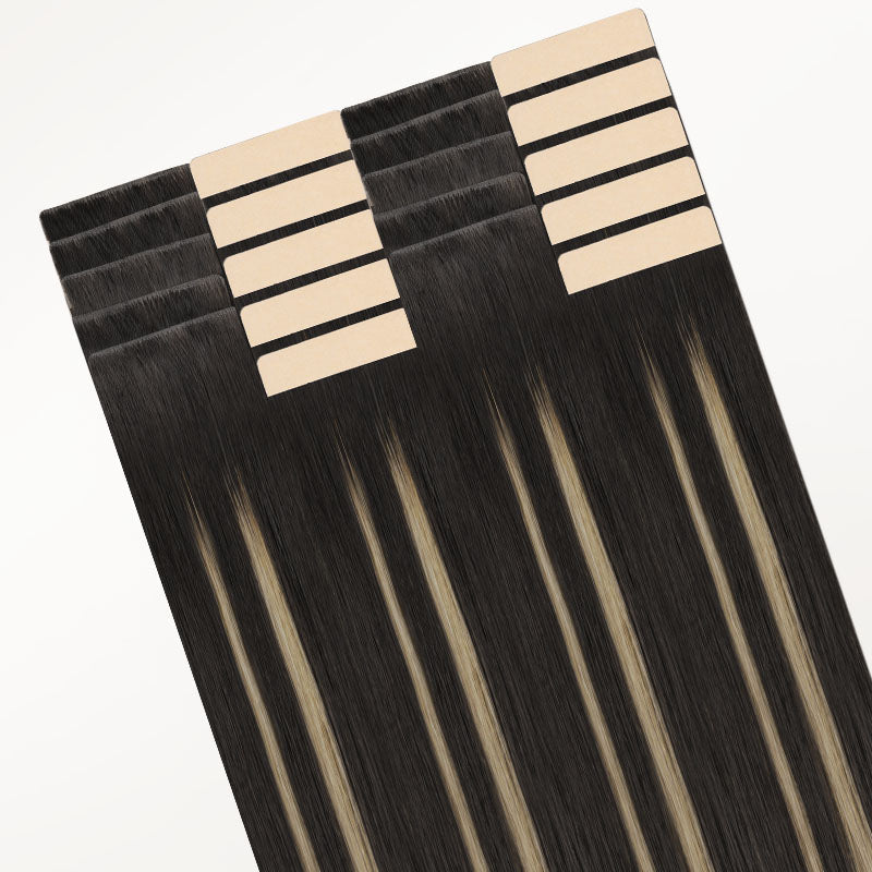Black to Light Blonde Balayage (1B/19/1B) Invisi Edge Tape-Ins 50g