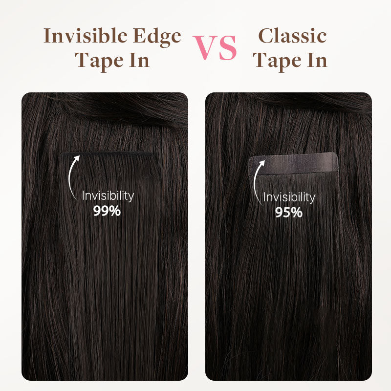 Black to Light Blonde Balayage (1B/19/1B) Invisi Edge Tape-Ins 50g