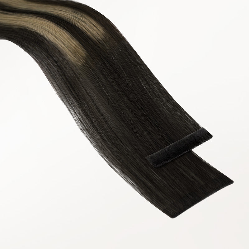 Black to Light Blonde Balayage (1B/19/1B) Invisi Edge Tape-Ins 50g