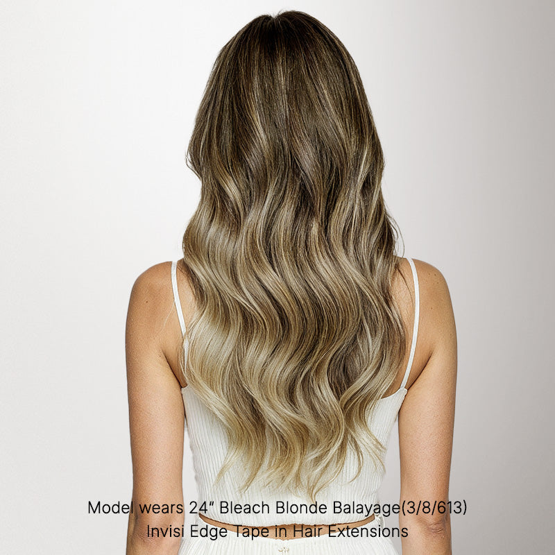 Bleach Blonde Balayage (3/8/613) Invisi Edge Tape-Ins 50g