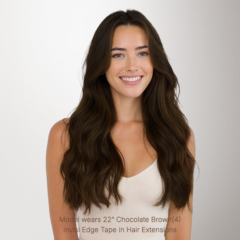 Chocolate Brown (4A) Invisi Edge Tape-Ins 50g