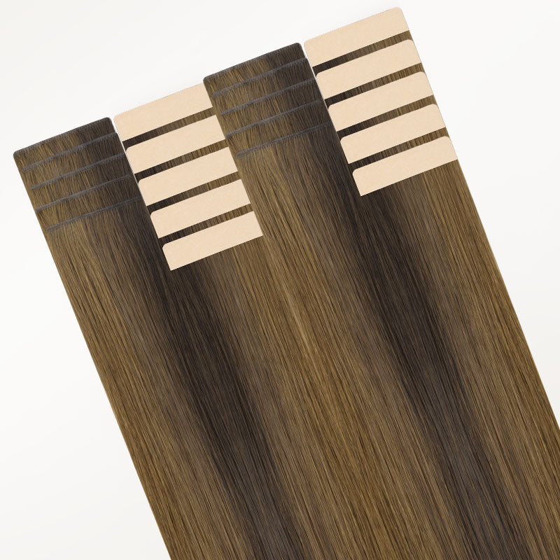 Brown Sugar Swirl Highlights (2C/4E/6C) Invisi Edge Tape-Ins 50g