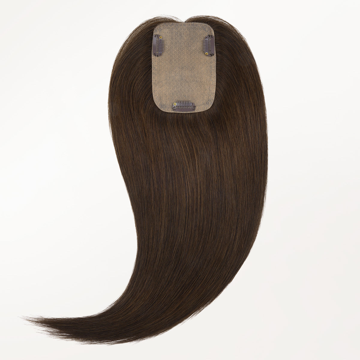 Chocolate Brown (4A) Human Hair Topper 150% Density