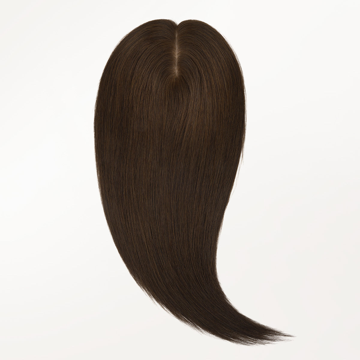 Chocolate Brown (4A) Human Hair Topper 150% Density