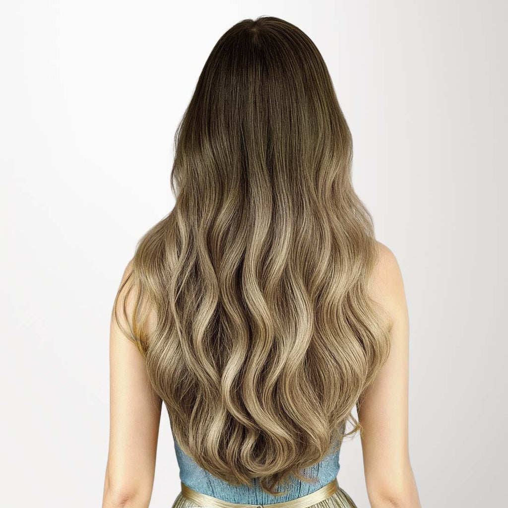 Bleach Blonde Balayage (3/8/613) Micro Link Tip Hair Extensions