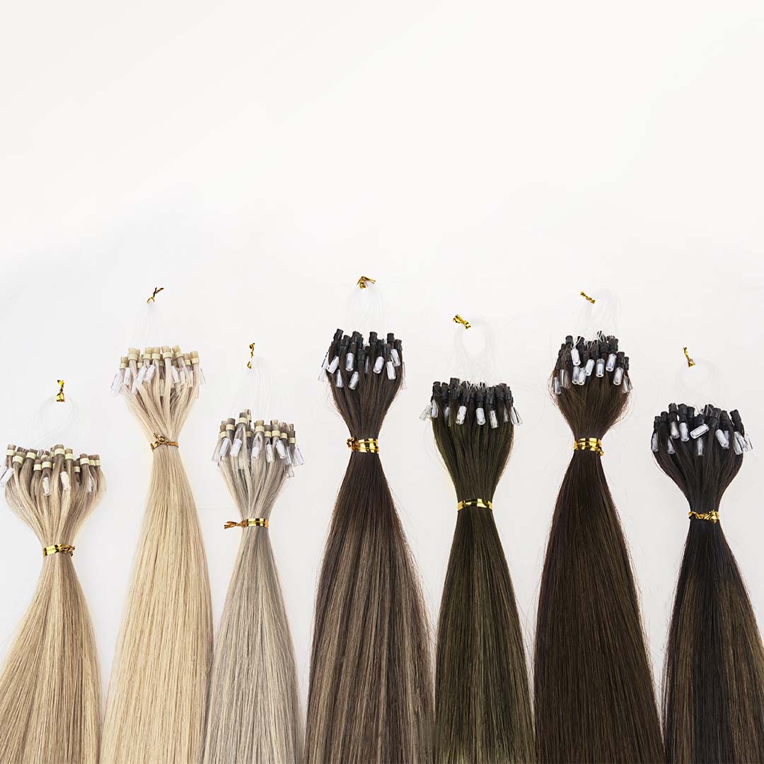 Chocolate Brown (4A) Micro Link Tip Hair Extensions