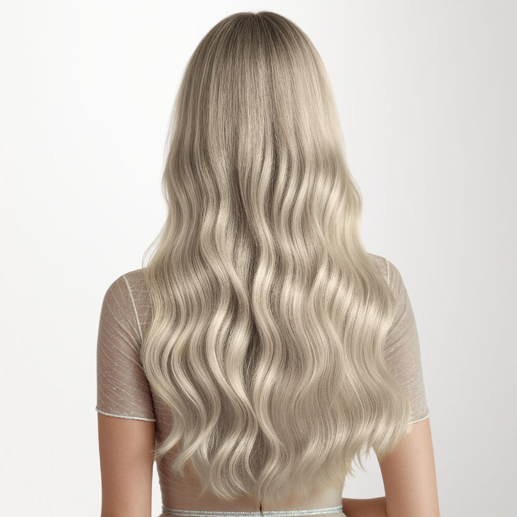 Ash Blonde Highlights (17A/60A) Micro Link Tip Hair Extensions