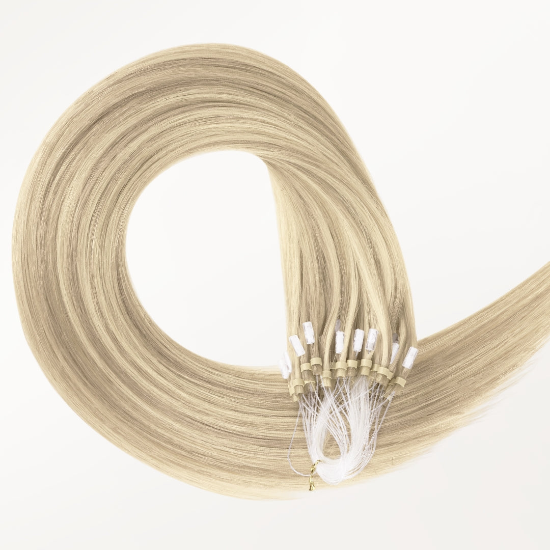 Ash Blonde Highlights (17A/60A) Micro Link Tip Hair Extensions